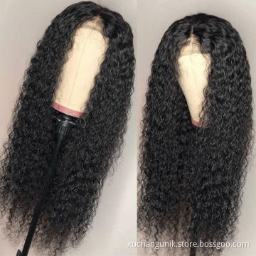 Human Hair Vendors Unprocessed Virgin Cuticle Aligned Swiss Lace Wig Free Sample Afro Kinky Curly Full Lace Wig Raw Indian Hair